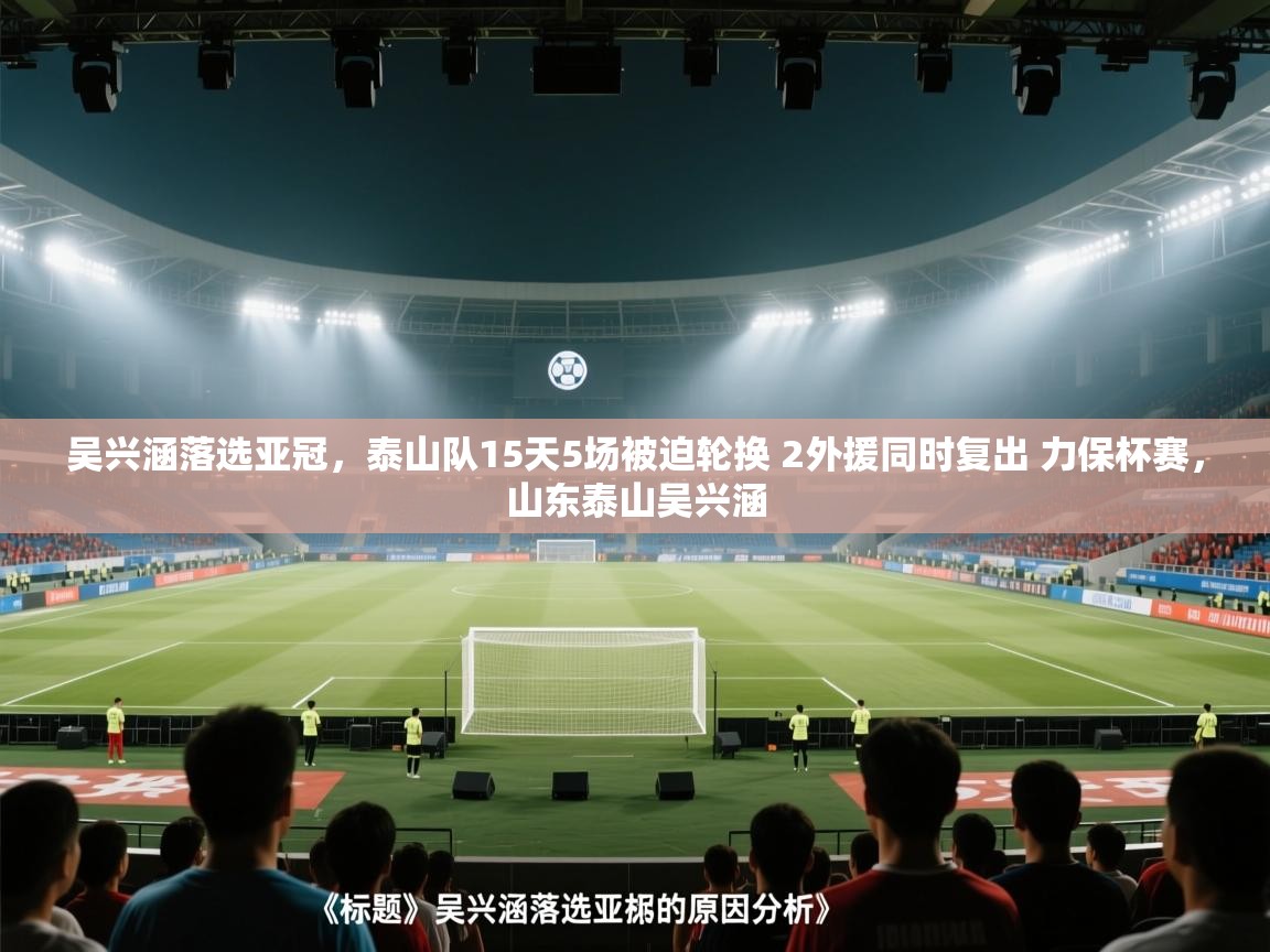 吴兴涵落选亚冠,泰山队15天5场被迫轮换 2外援同时复出 力保杯赛,山东泰山吴兴涵 第1张
