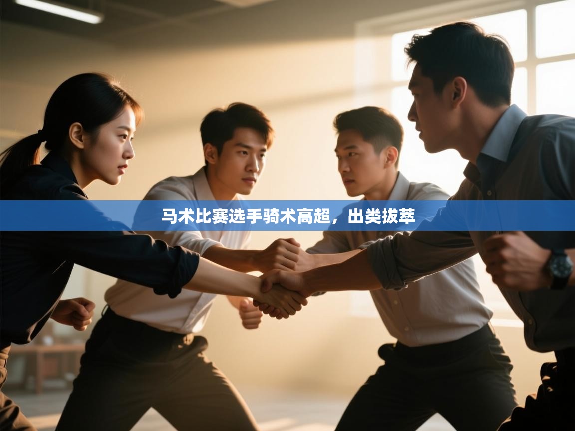 马术比赛选手骑术高超，出类拔萃